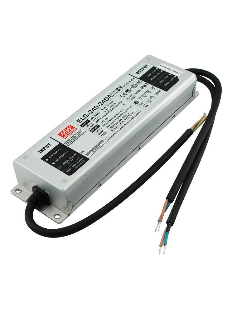 Meanwell Power Supply ELG-240-24DA-3Y 240W 24V IP67 DALI