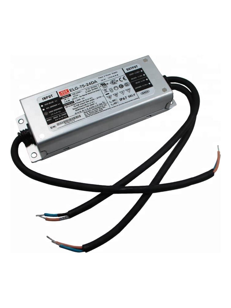 Meanwell Power Supply ELG-75-24DA-3Y 75W 24V IP67 DALI