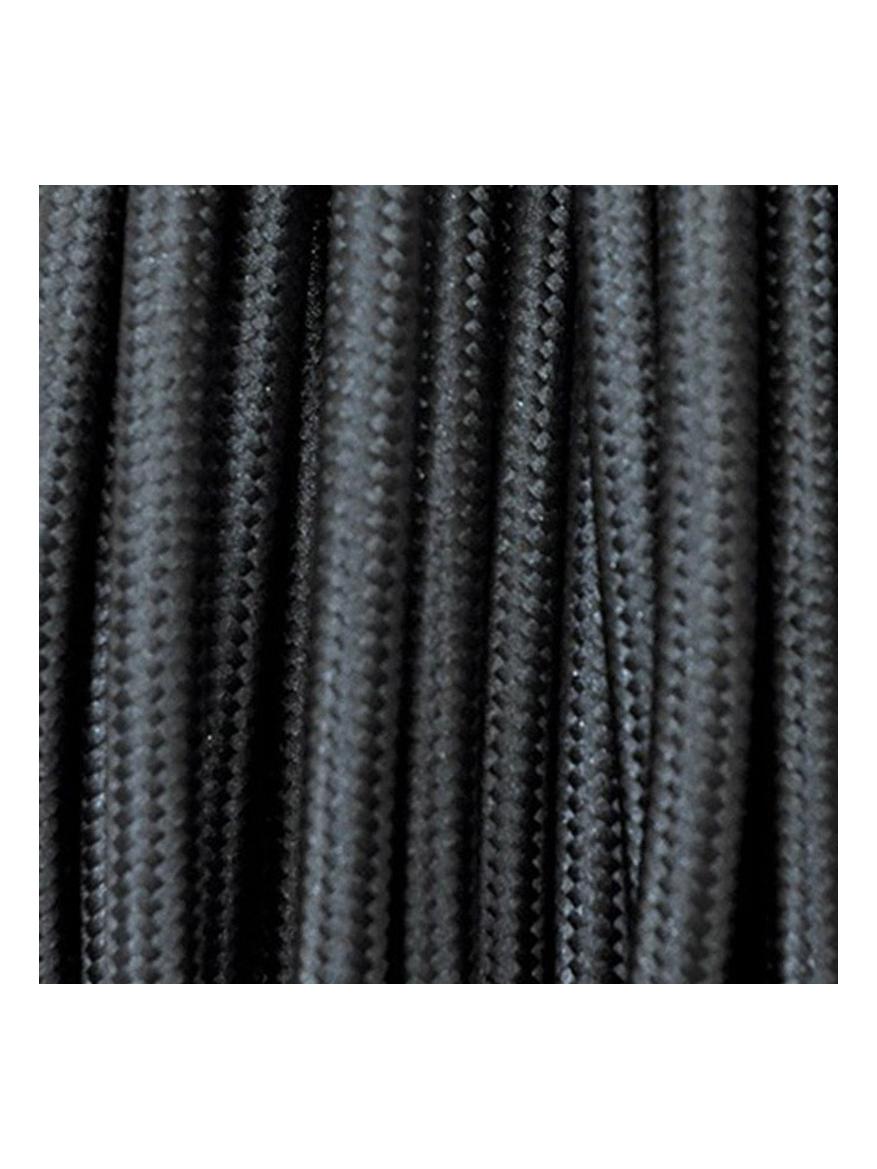 Fabric Cable 2x or 3x 5M round in black