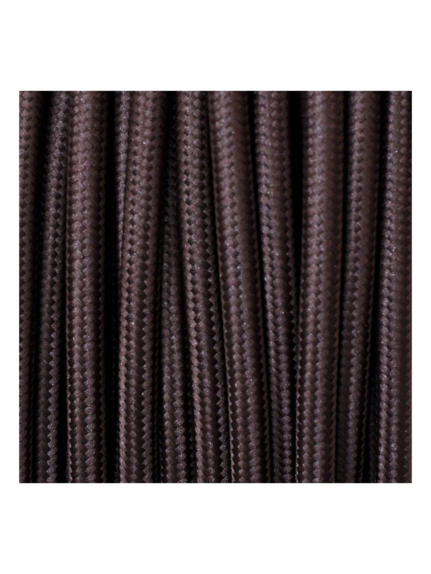 Electrical Round Cable 2X o 3X 50M in Fabric Brown