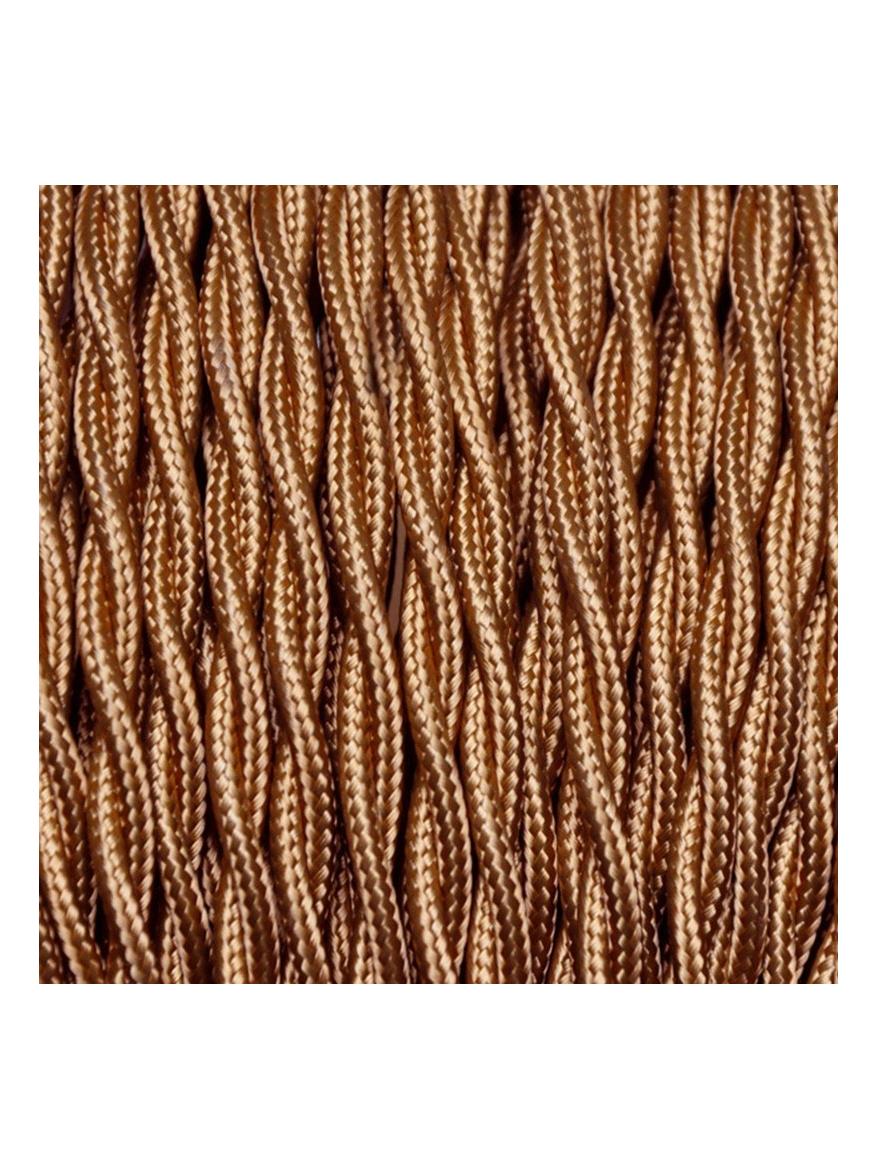 Electrical Twisted Cable 2X o 3X 5M in Fabric Bronze