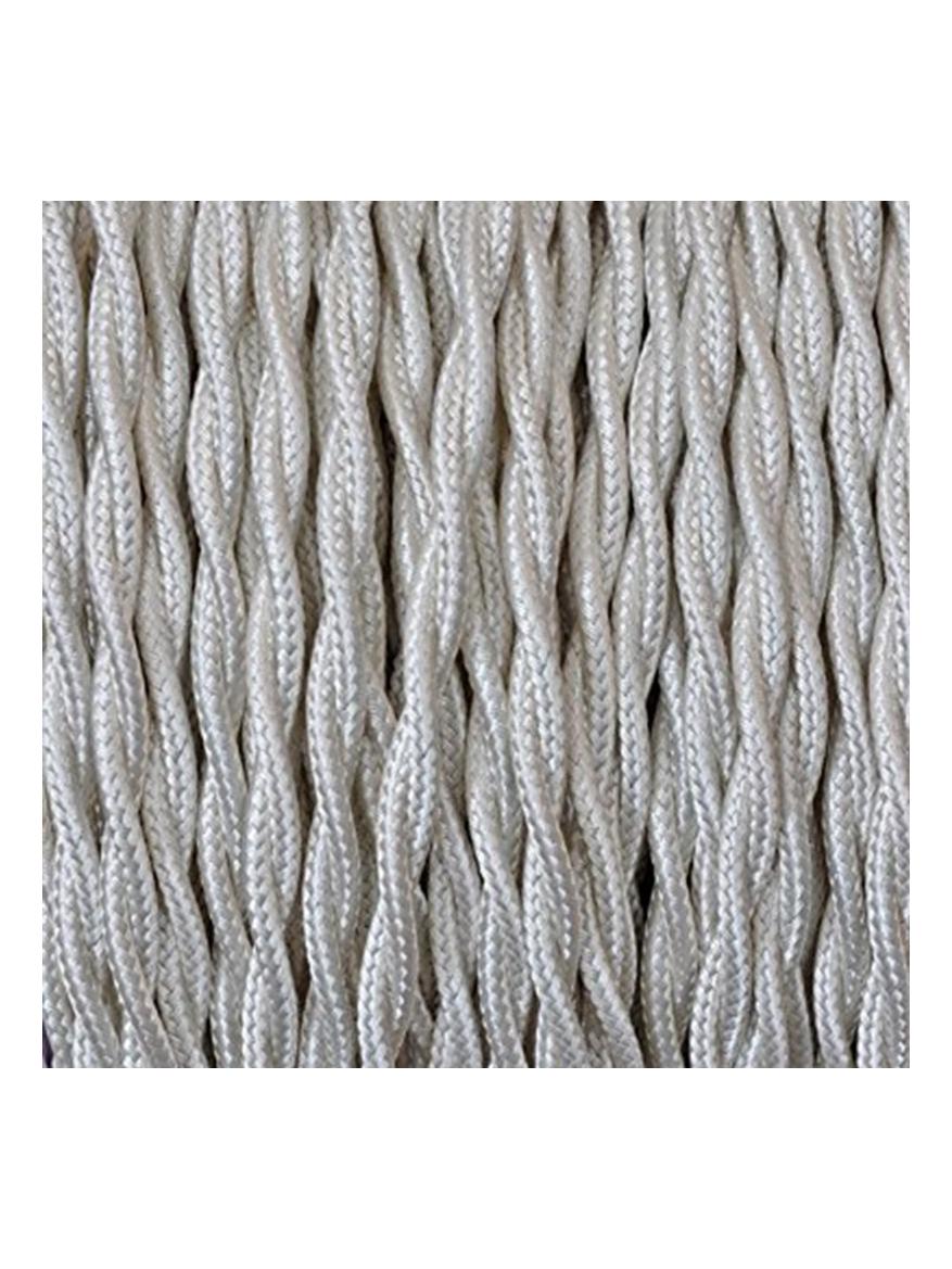 Electrical Twisted Cable 2X o 3X 5M in Fabric Ivory