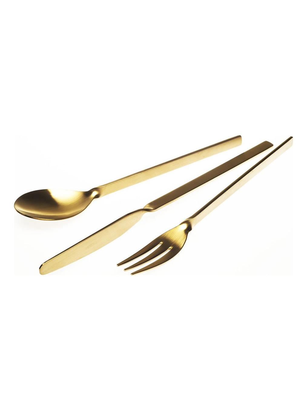 Malmö Cutlery Matt Gold Set of 24 pcs