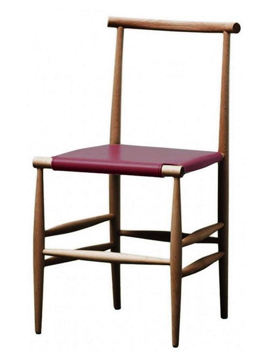 Pelleossa Chair - Canaletto Walnut / Vinaccia Leather