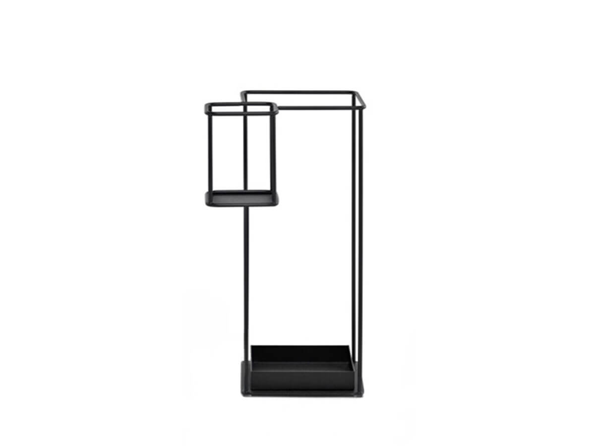 Duo Black umbrella stand