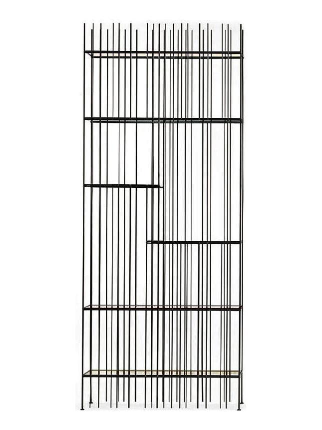 Metrica Bookcase A Burnished/Bronze Shelves
