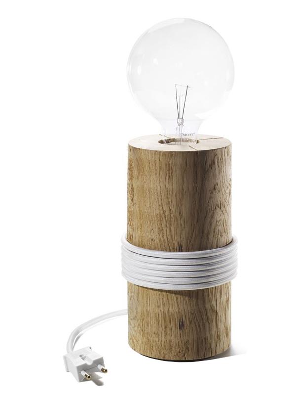 Log Table Lamp