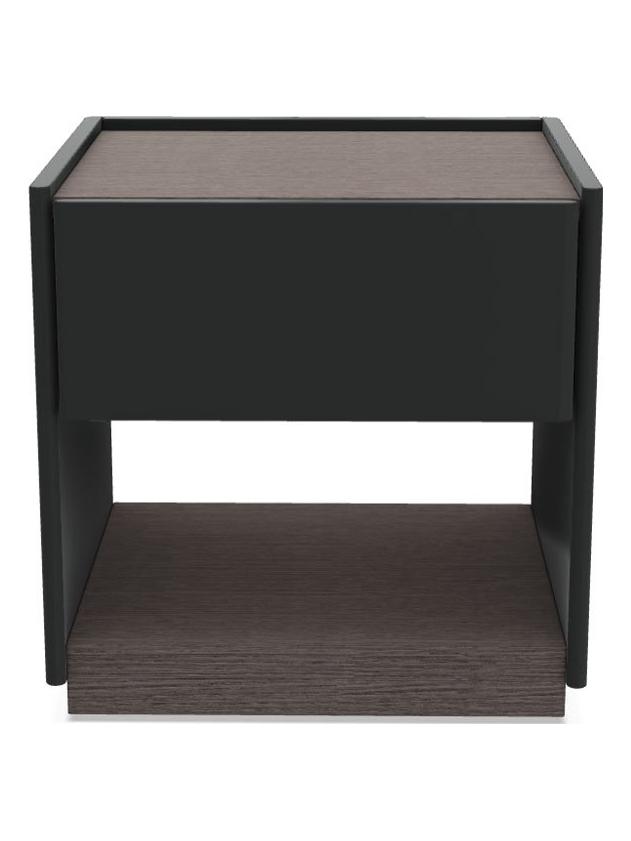 5050 Night Table - Graphite Oak / Glossy Anthracite