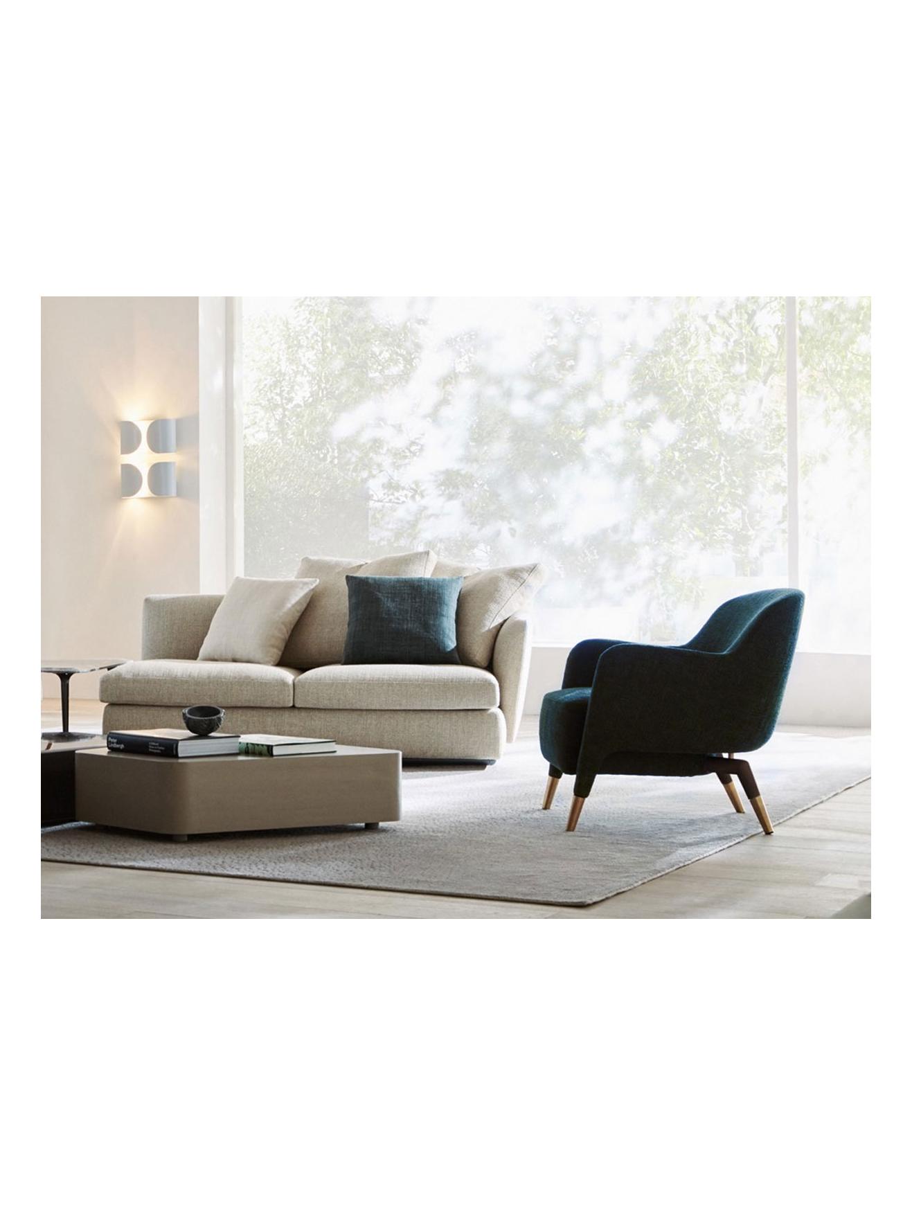 D. 151. 4 Armchair Gio Ponti - Fabric cat. W WEB W6289 / Canaletto Walnut Legs