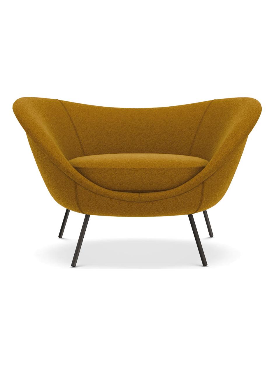 D.154.2 Armchair - Black Chrome/WG457 Wonder