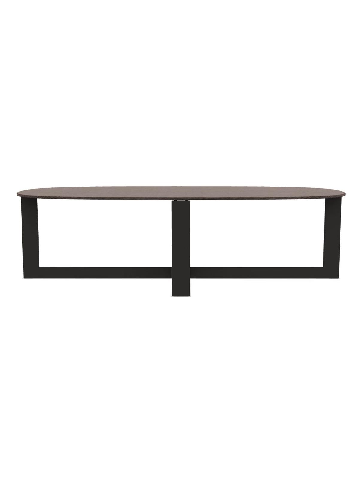 Domino Next Coffee Table - L. 140 cm / Graphite Oak/ Pewter