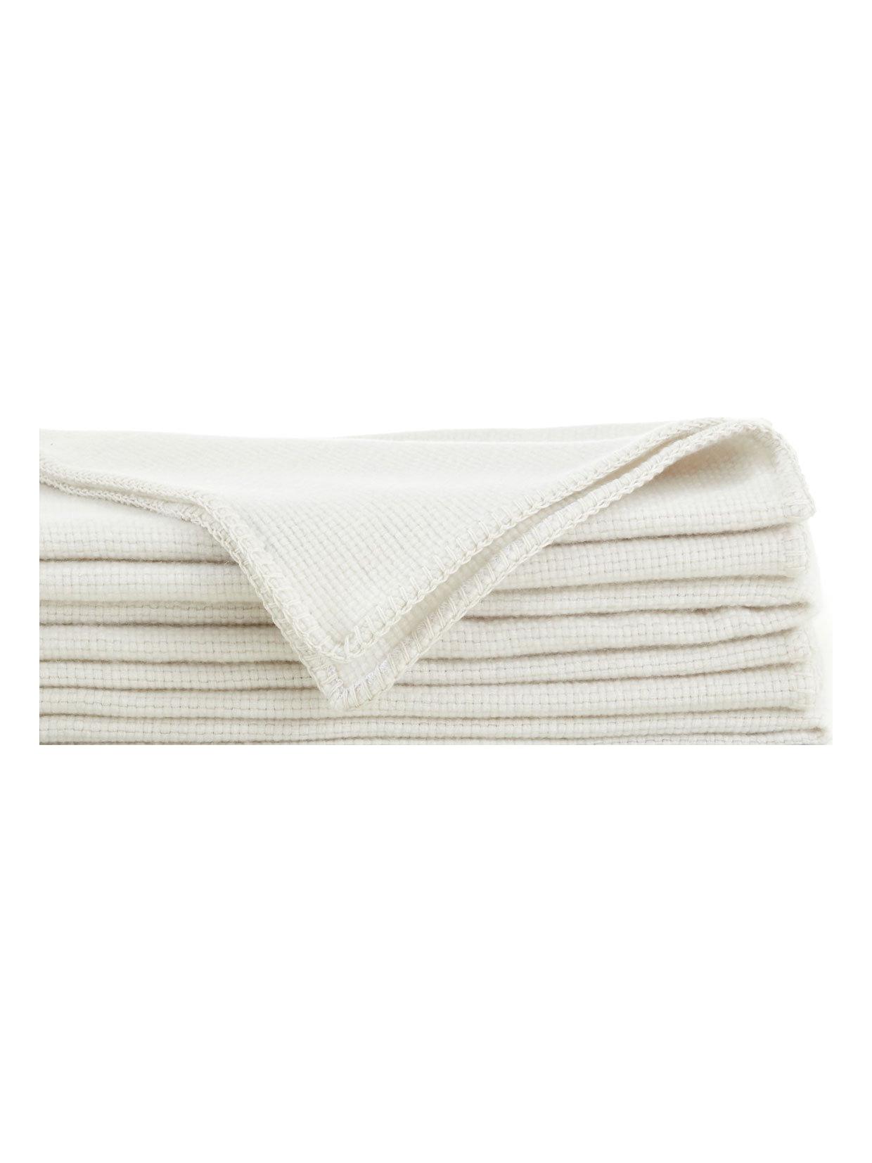 Plush Plaid - 100% Cashmere/Off White