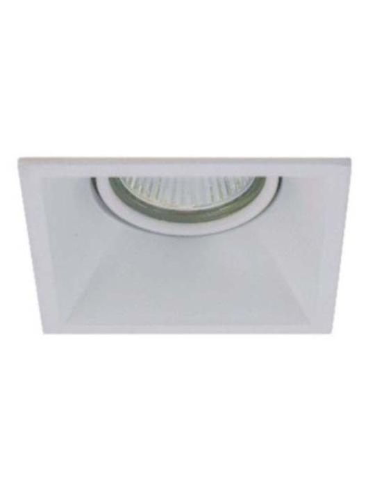 Molveno Glam Square Recessed Downlight Aluminum White