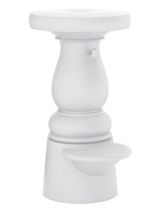 New Antiques Bar Stool Low - White