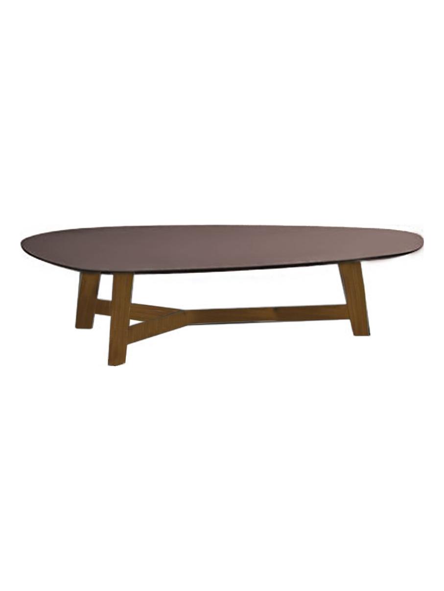 Phoenix Low Table 135X98 - Natural Oak / Laminam Sand Grey