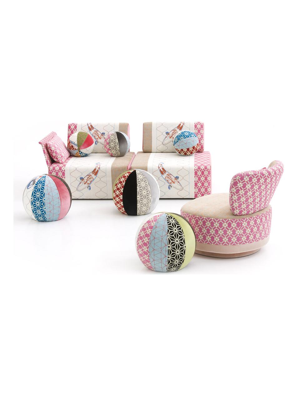 Sushi Joy Pouf - Patchwork B