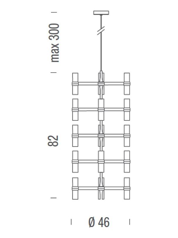 Crown Multi White - Suspension Lamp