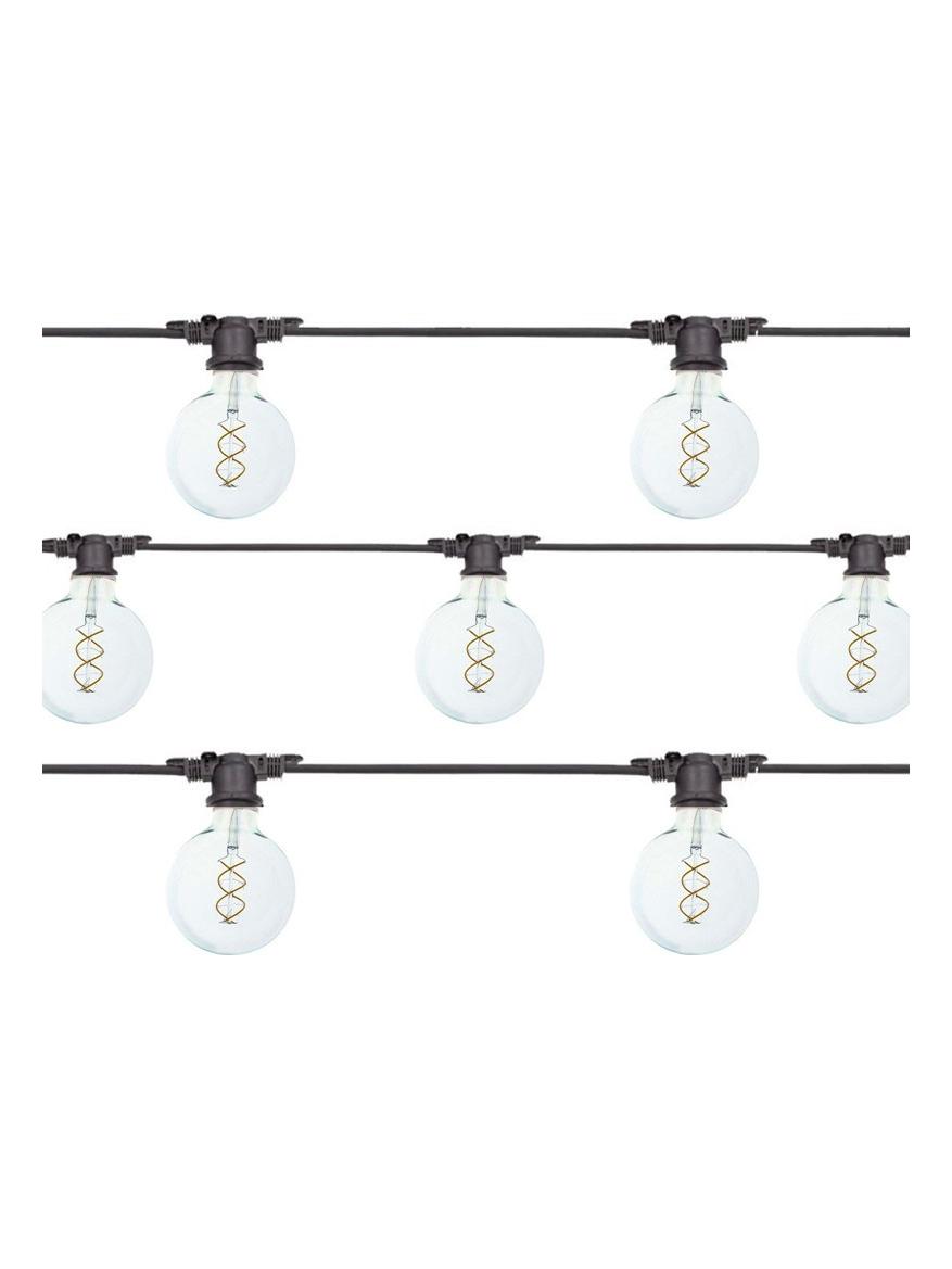 Black String Lights 10 Led E27 11.5m LED 5W Globe Bulbs