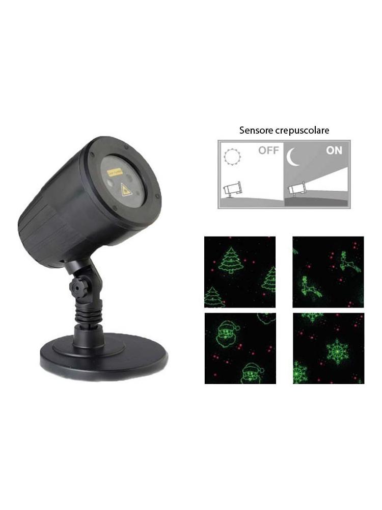 Floodlight Laser Projector 10W Christmas Decorations 4 slide 30mt