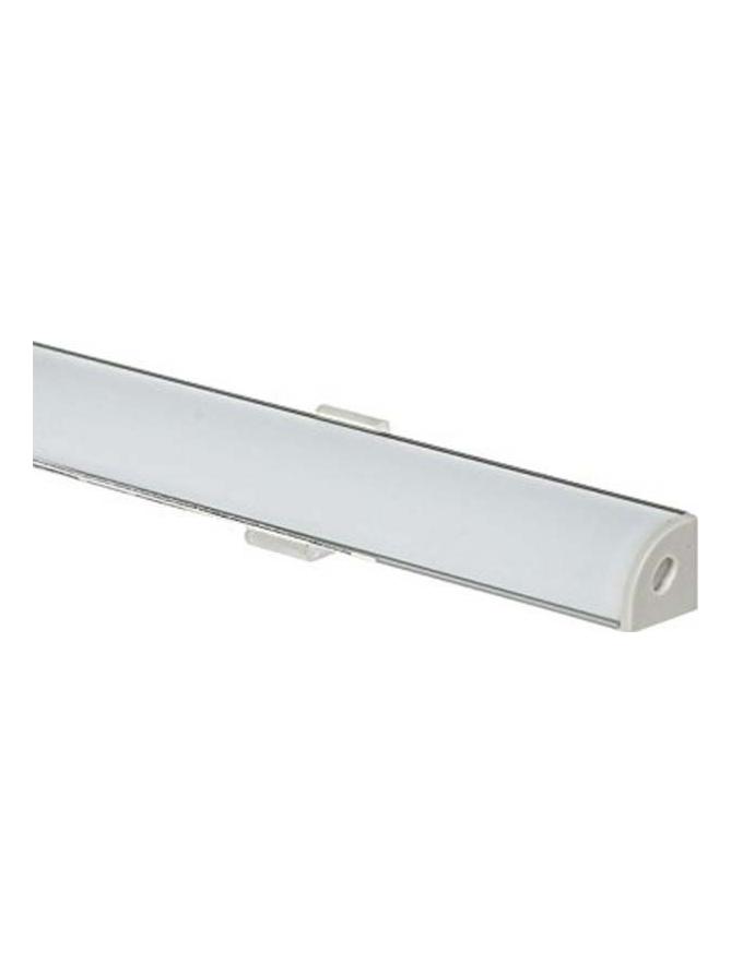 New Lamp Angular Profile 16x16mm White Aluminum 3 mt Opal Diffuser