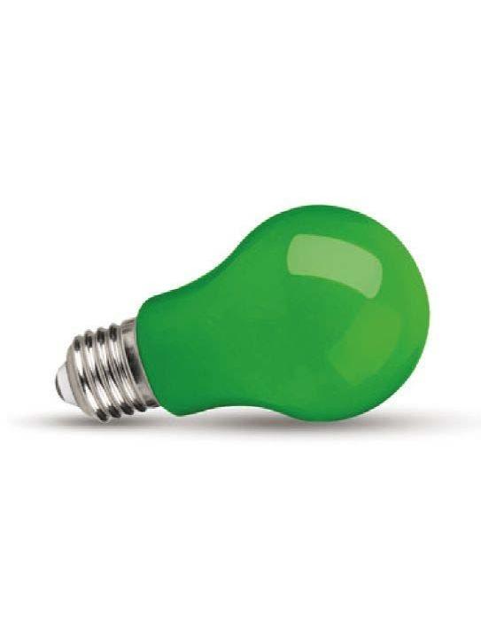 Standard Drop Bulb 1W E27 24V GREEN 90lm color A60 LED lamp low voltage