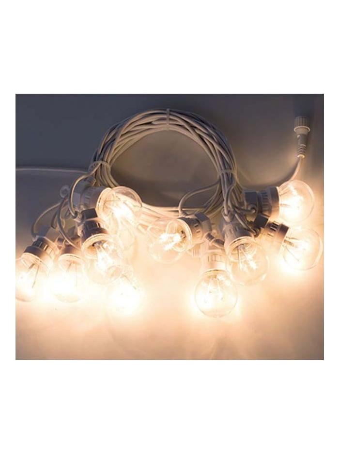 String Lights 10 LED bulbs 24V 10m 12W Outdoor Use White