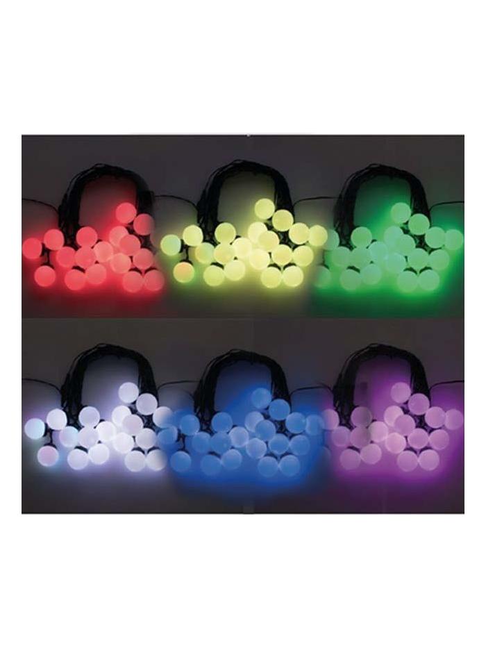 String Lights 20 led RGB bulbs 5V 10m RGB Outdoor Use Black