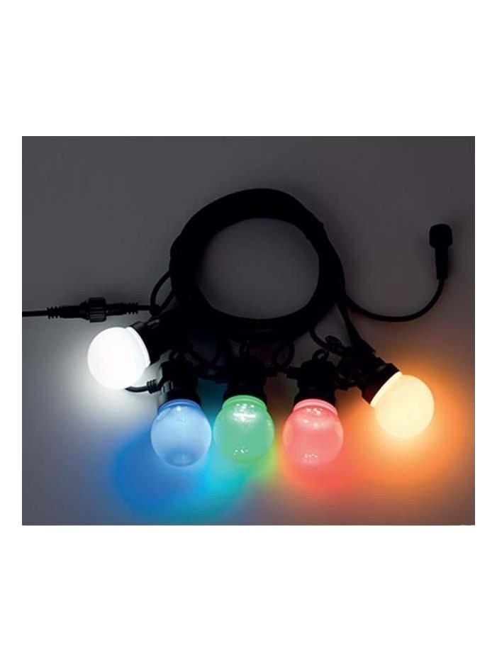 String Lights 5 led bulbs 24V 5m 12W Outdoor Use Black