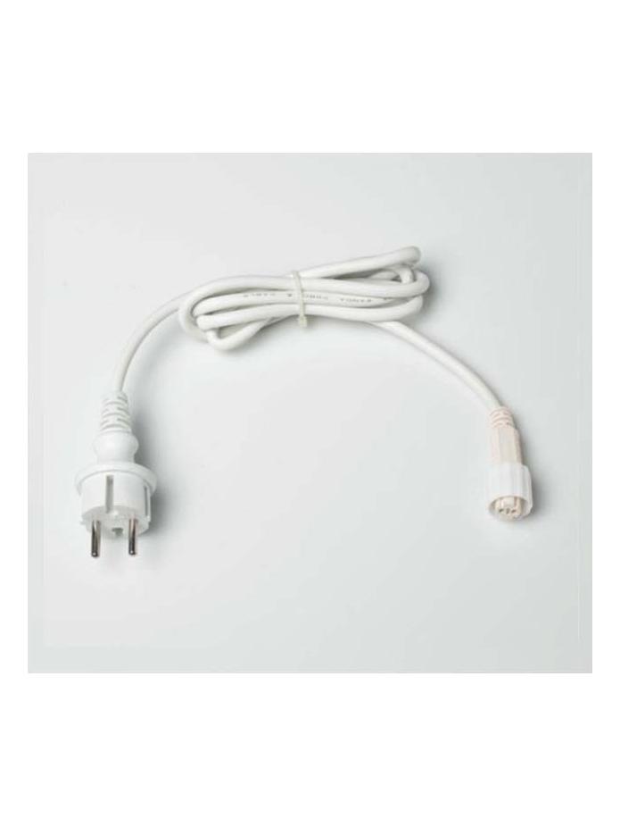 White power cord plug with IP65 FAST-LINK connector for String lights 55-141