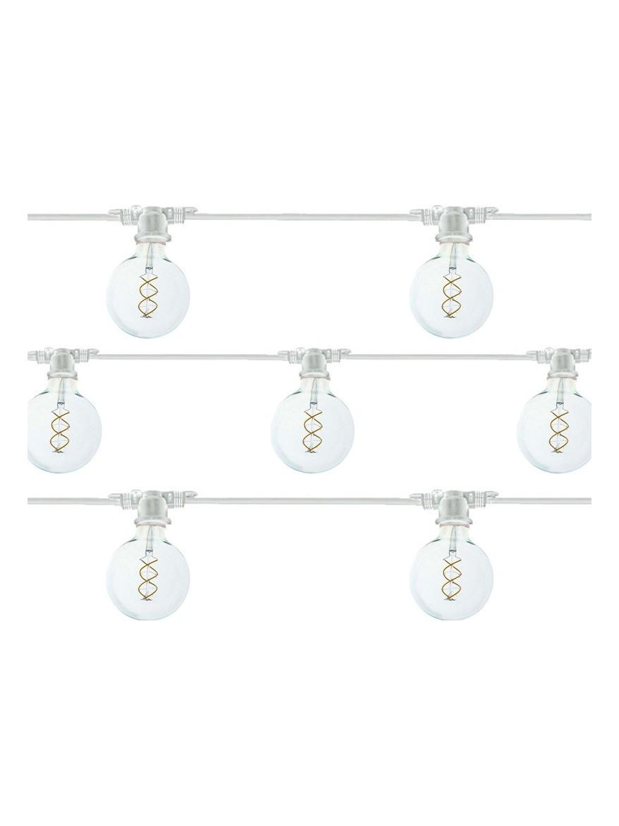White String Lights 10 led E27 11.5m 5W Globe bulbs