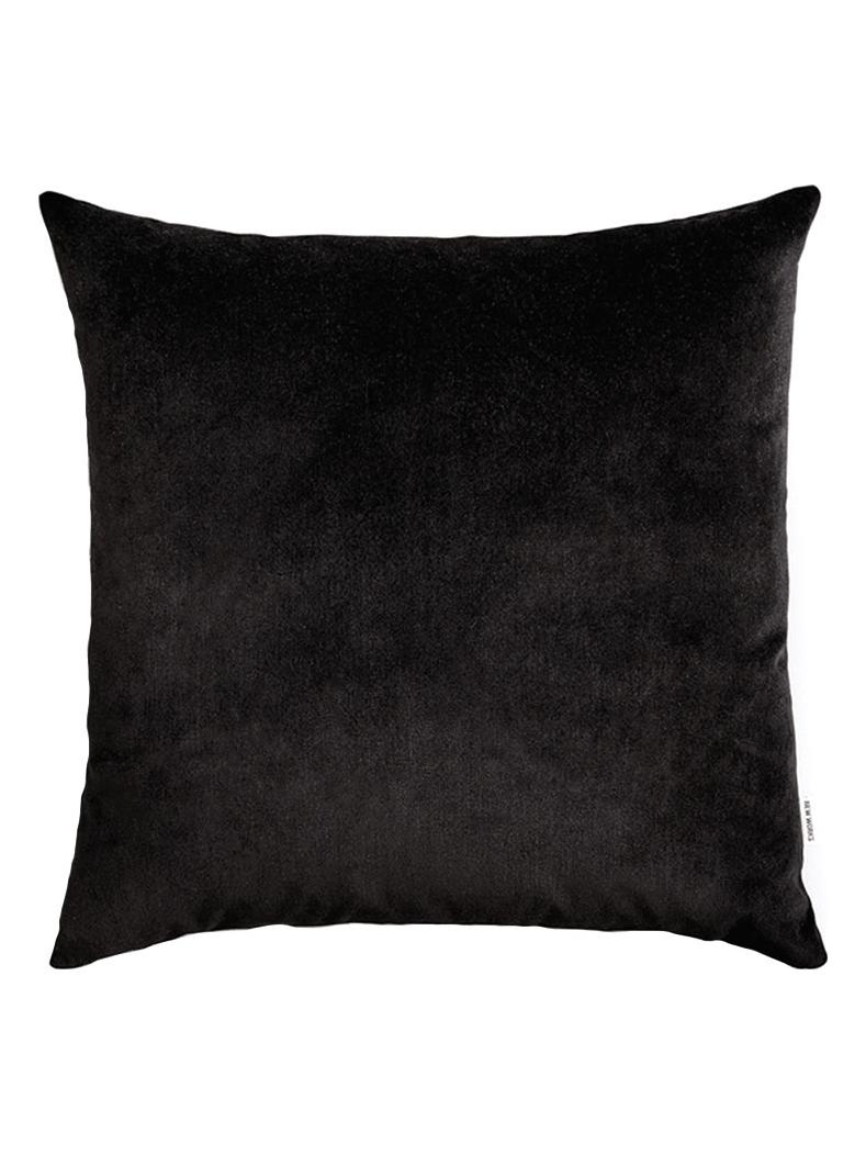 Velvet Cushion - Black Fabric