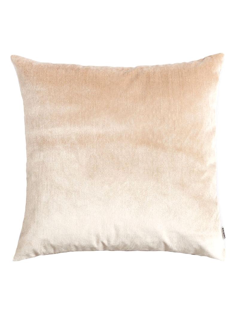 Velvet Cushion - Sand Fabric