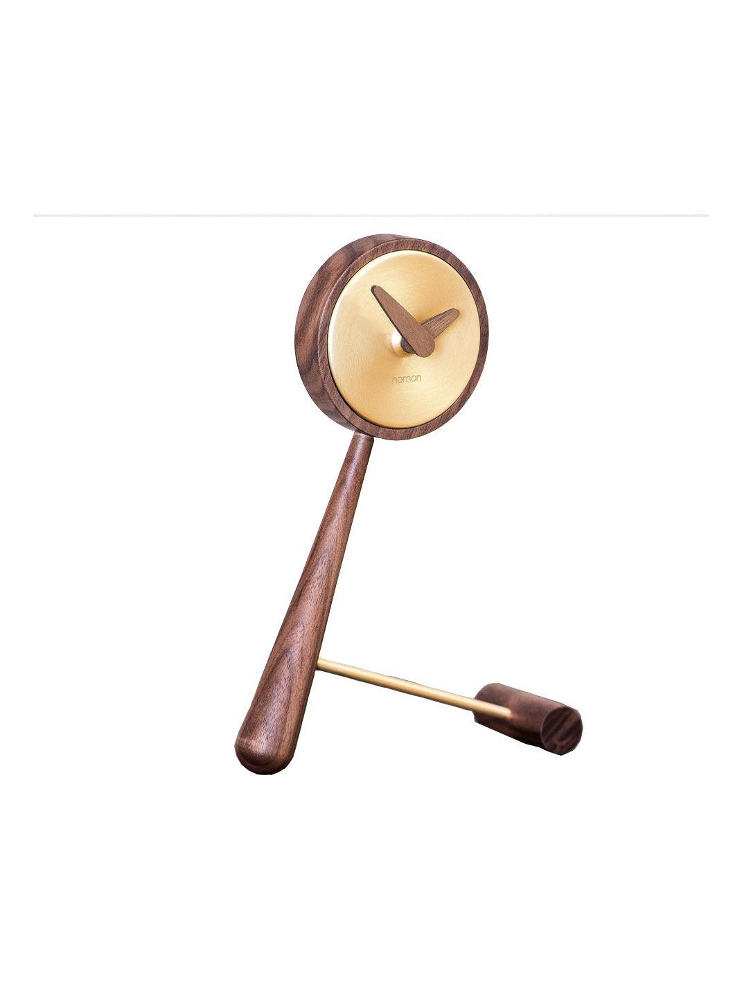 Mini Puntero Desk Clock Walnut
