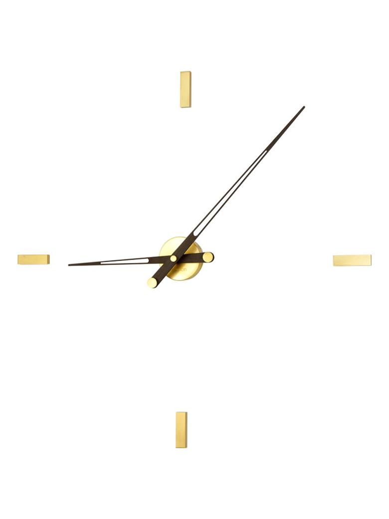 Tacon G Wall Clock - Polished Gold Wenge