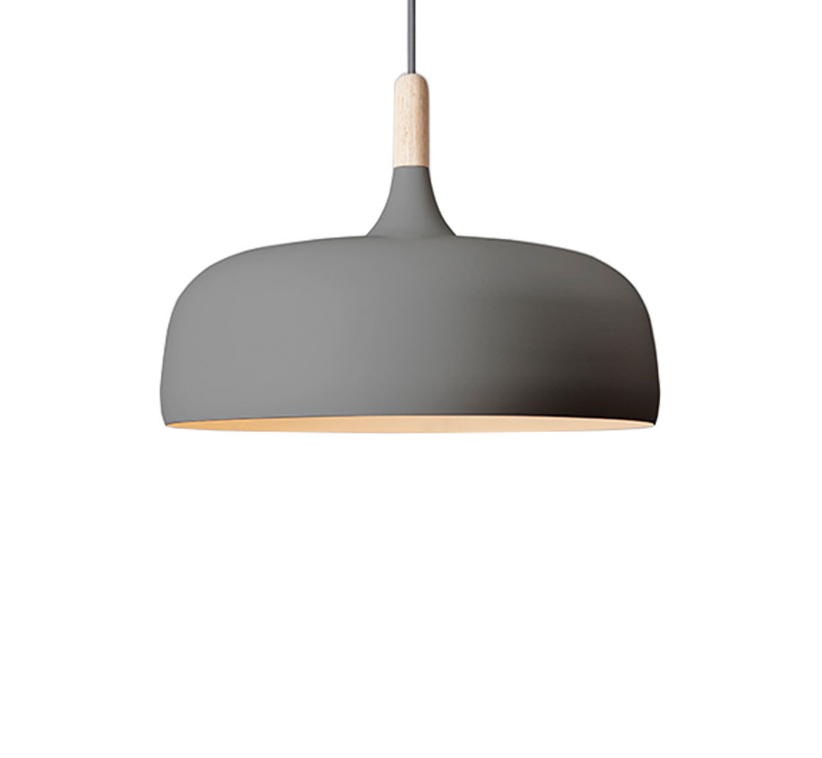 Acorn Suspension Lamp Grey