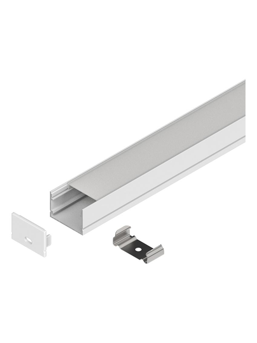 2m white recessed profile for LED strips