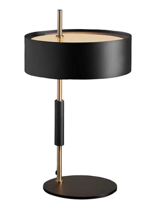 1953 Gold and Black Table Lamp
