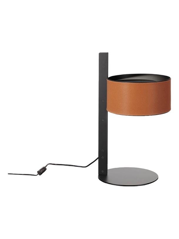 Parallel Table Lamp in Leather