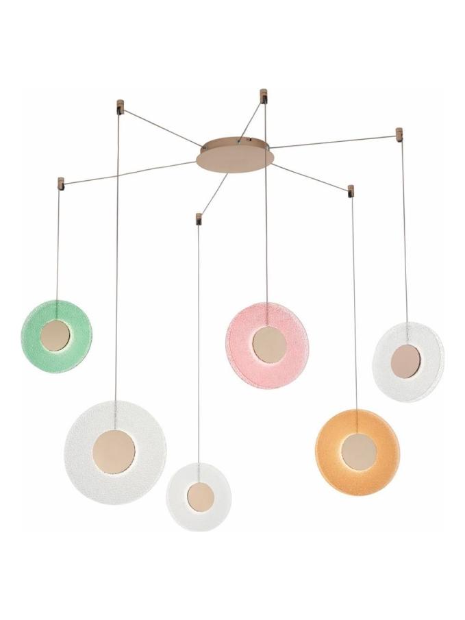 Candy 6 radial suspension lamp
