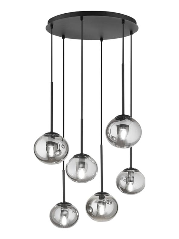 Jewel 6 circular suspension lamp