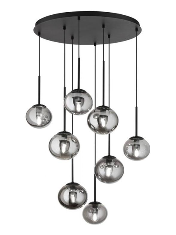 Jewel 8 circular suspension lamp