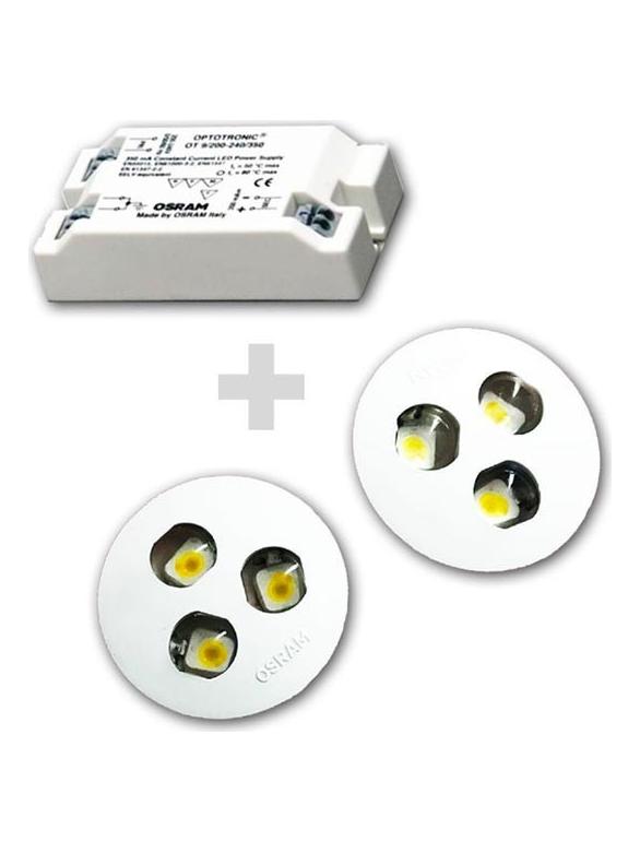 dragon kit 2 spotlightas x 3 led 350 mA