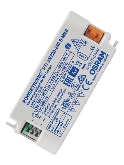 Electronic Ballast Powertronic PTi 35/220-240 S Mini for HID Lamps