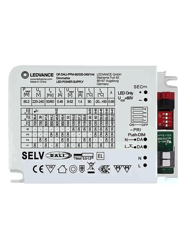 Ledvance Power supply 60W 220-240V 700/1400mA Dali Dimmable Constant Current