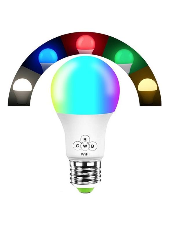 Multicolour Wifi Smart RGB White LED Bulb 900lm Amazon Alexa Google Home