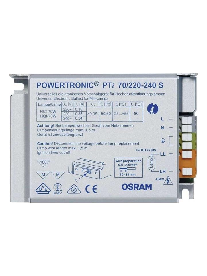 Powertronic PTi 2x70W S 220/240 metal halide lamps