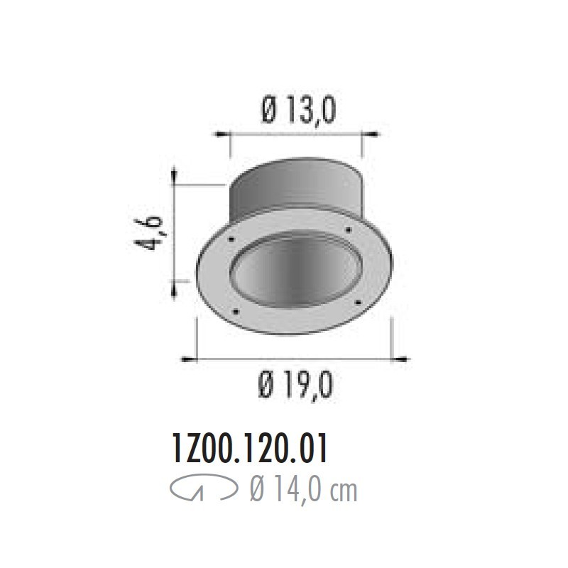 POP P04 D.12 Formwork Housing For Plasterboard And Brickwork Luminaire