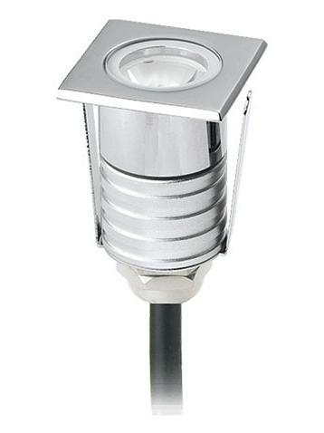 MiniLED Squared 2W 500mA 3000K Outdoor Recessed Spotlight IP67 Walkable