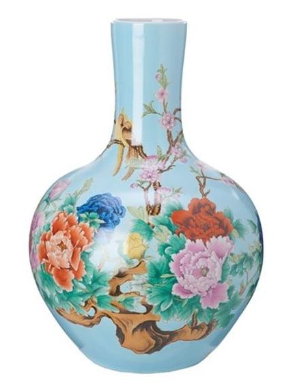 Ball body vase light blue