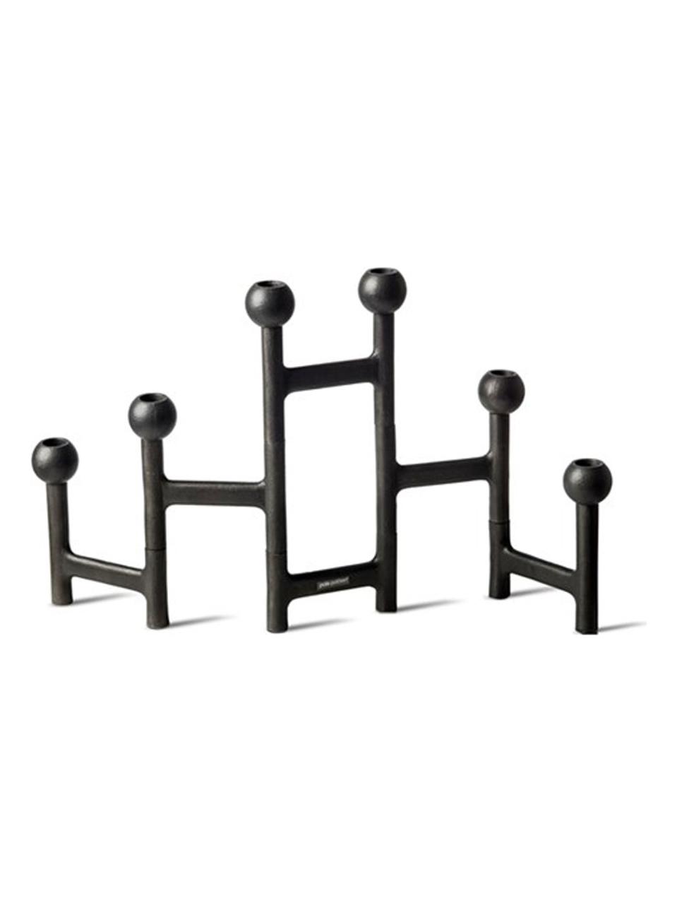 Graphite Round m Folding Candle Holder